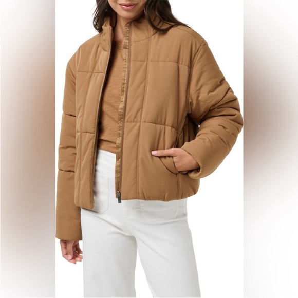 Travis Mathew Jacket Beige Mont Blanc Puffer Full Zip Size S - Picture 1 of 7